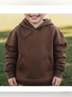 Gap Brown Hoodie with Front Pocket 100% cotton Gap Unisex